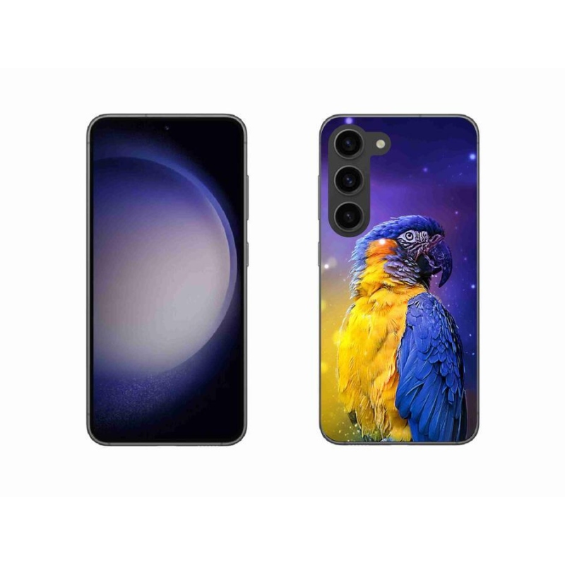 Gél tok mmCase a Samsung Galaxy S23 5G készülékhez - papagáj ara 1