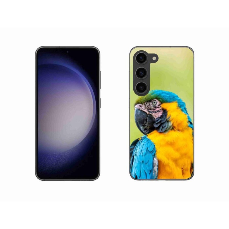 Gél tok mmCase a Samsung Galaxy S23 5G készülékhez - papagáj ara 2