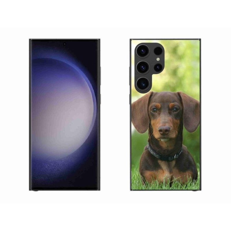 Gél tok mmCase a Samsung Galaxy S23 Ultra 5G készülékhez - barna tacskó