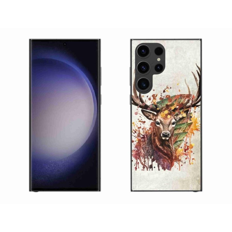 Gél tok mmCase a Samsung Galaxy S23 Ultra 5G készülékhez - szarvas 1