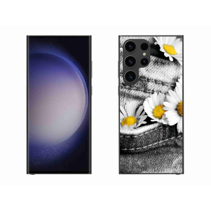 Gél tok mmCase Samsung Galaxy S23 Ultra 5G - margaréták