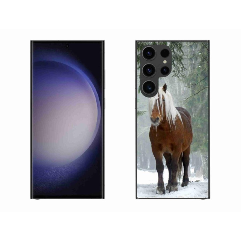 Gél tok mmCase a Samsung Galaxy S23 Ultra 5G készülékhez - ló az erdőben