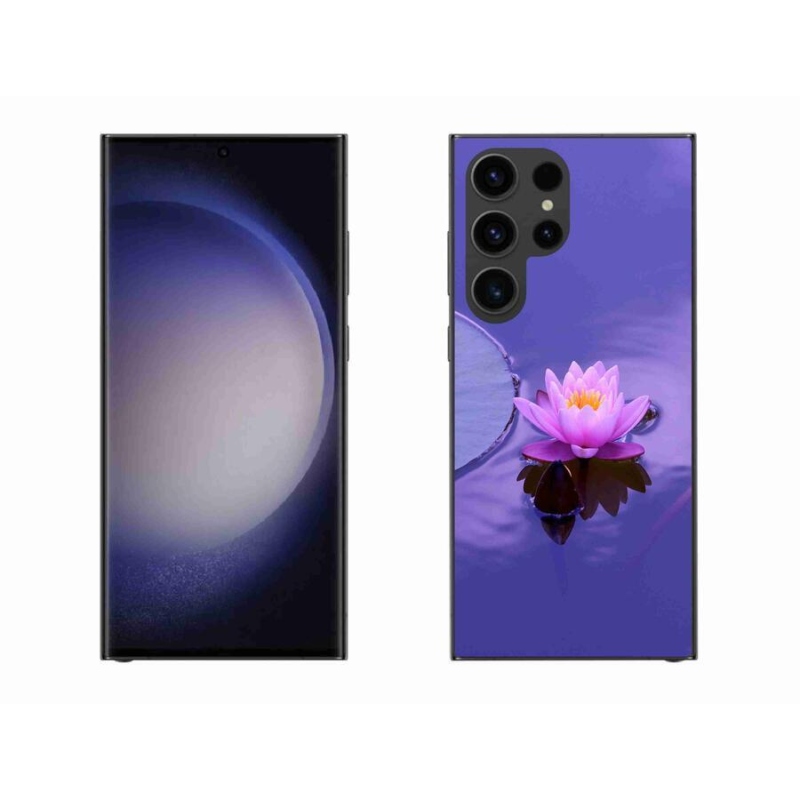 Gél tok mmCase Samsung Galaxy S23 Ultra 5G - virág a felszínen