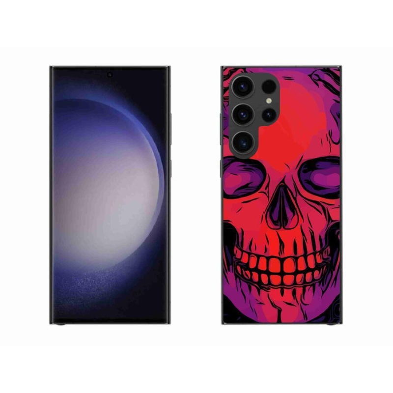 Gél tok mmCase a Samsung Galaxy S23 Ultra 5G készülékhez - koponya