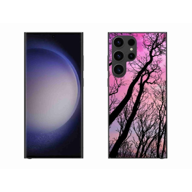 Gél tok mmCase a Samsung Galaxy S23 Ultra 5G készülékhez - kidőlt fák