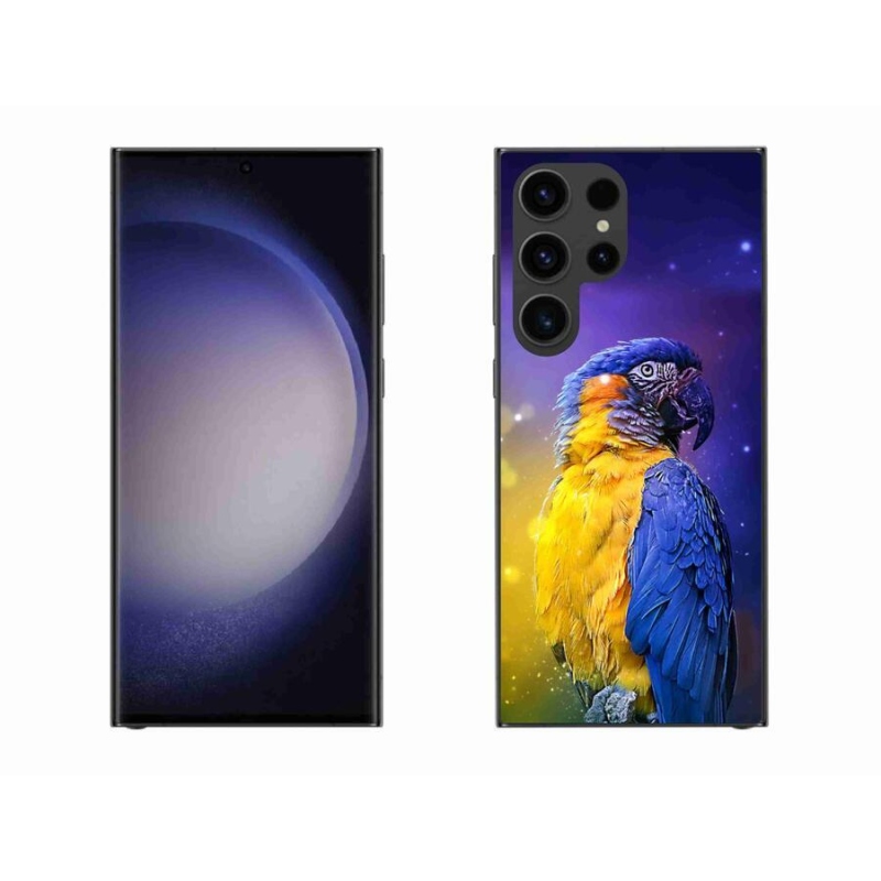 Gél tok mmCase a Samsung Galaxy S23 Ultra 5G készülékhez - papagáj ara 1