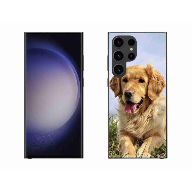 Gél tok mmCase Samsung Galaxy S23 Ultra 5G - arany retrieverhez