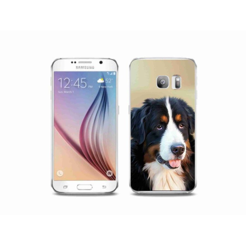 Gél tok mmCase Samsung Galaxy S6 Edge készülékhez - Berni hegyi kutya
