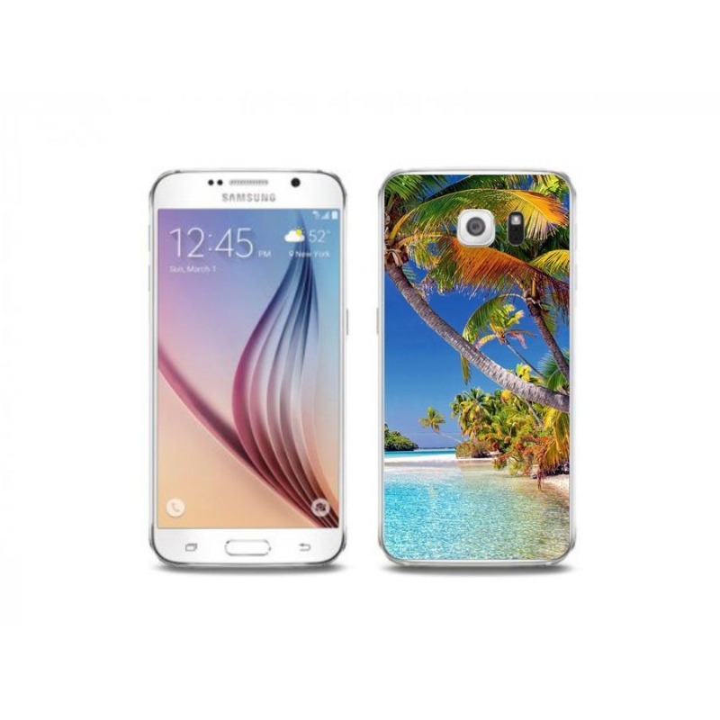Gél tok mmCase Samsung Galaxy S6 Edge készülékhez - tengerparti tengerpart