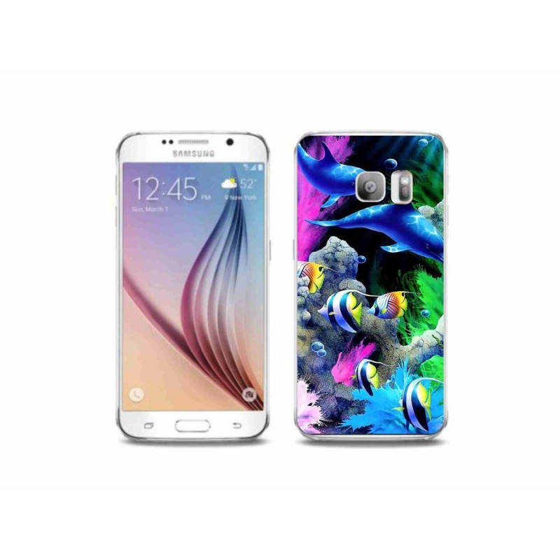 Gél tok mmCase Samsung Galaxy S6 Edge készülékhez - tengeri világ