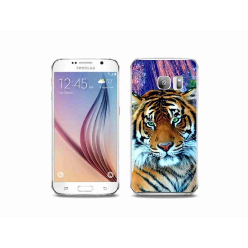 Gél tok mmCase Samsung Galaxy S6 Edge készülékhez - tigris
