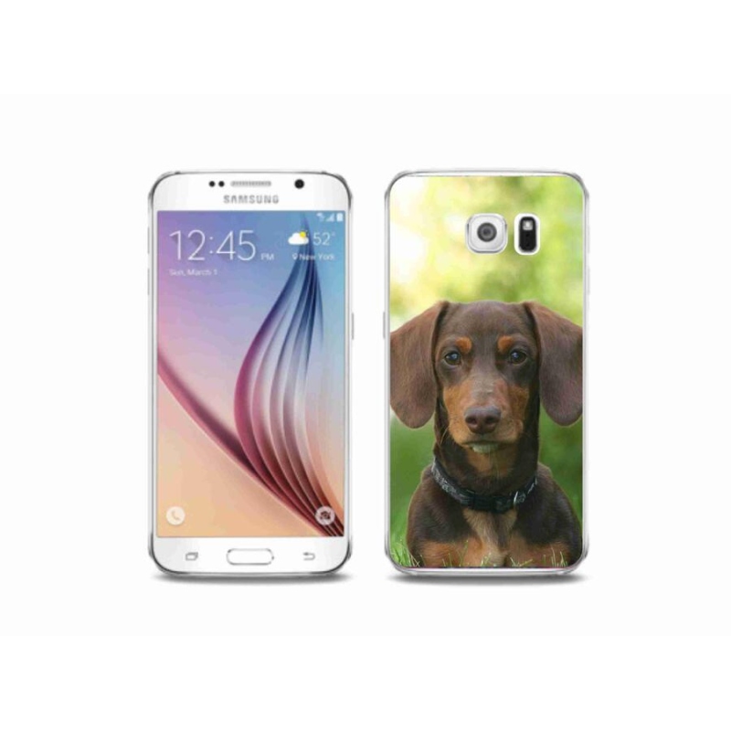 Gél tok mmCase Samsung Galaxy S6 készülékhez - barna tacskó