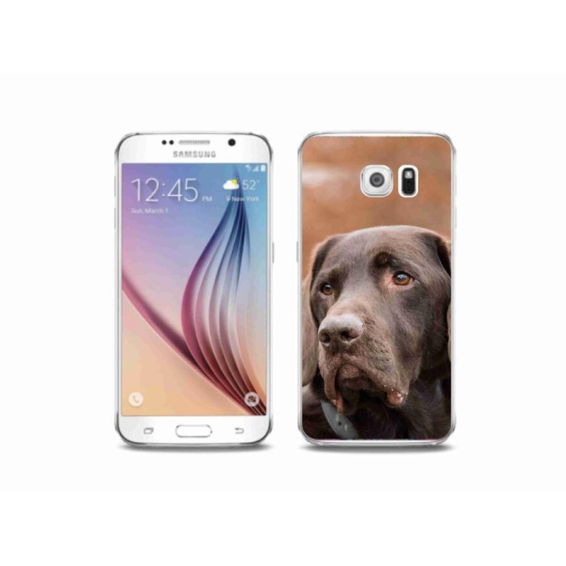Gél tok mmCase Samsung Galaxy S6 készülékhez - barna labrador