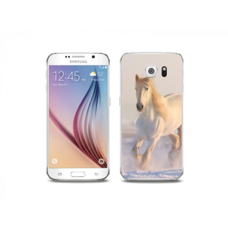 Gél tok mmCase Samsung Galaxy S6 készülékhez - ló a hóban