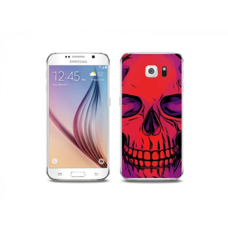 Gél tok mmCase Samsung Galaxy S6 készülékhez - koponya