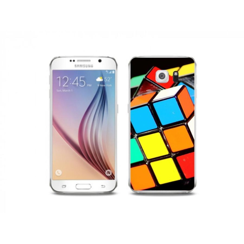 Gél tok mmCase Samsung Galaxy S6 készülékhez - Rubik-kocka
