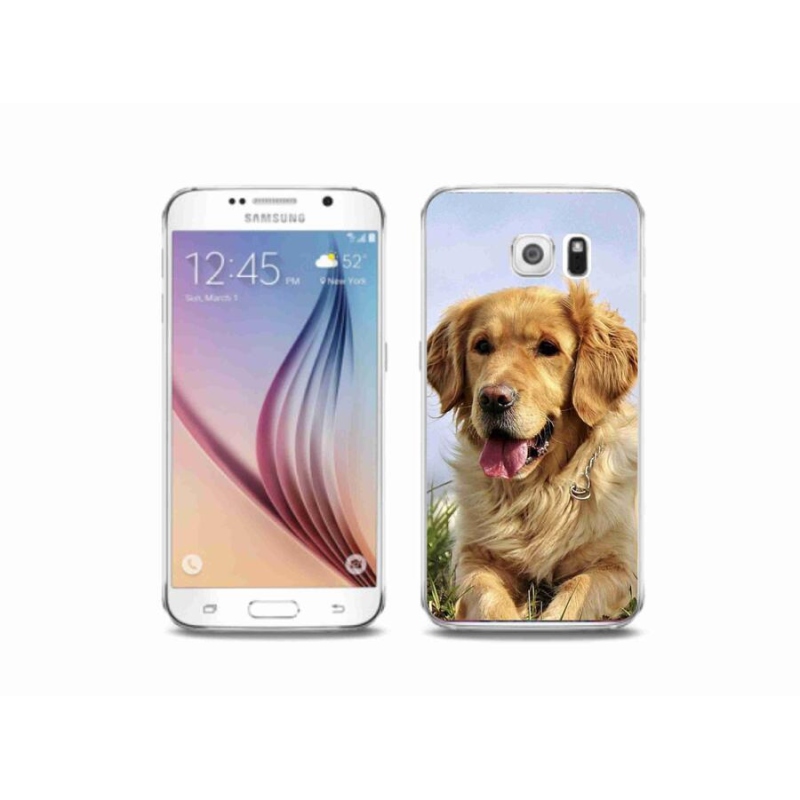 Gél tok mmCase Samsung Galaxy S6 készülékhez - arany retriever