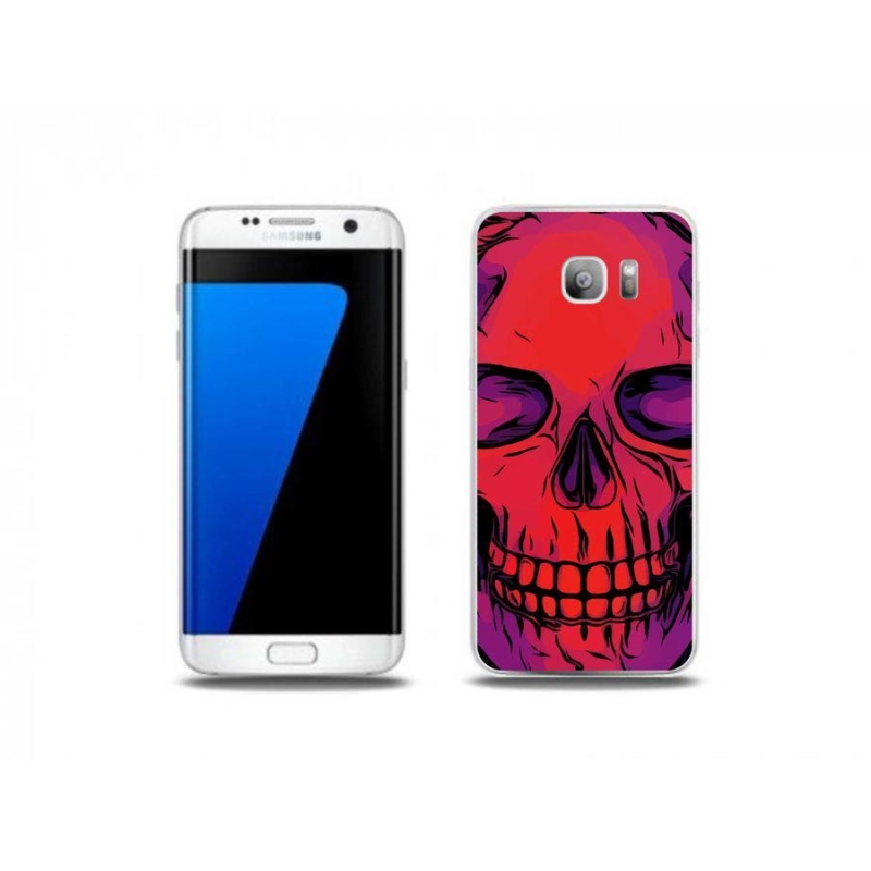 Gél tok mmCase Samsung Galaxy S7 Edge készülékhez - koponya