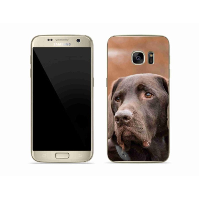 Gél tok mmCase Samsung Galaxy S7 készülékhez - barna labrador