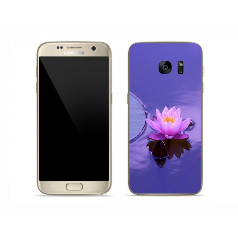 Gél tok mmCase mobil Samsung Galaxy S7 - virág a felszínen