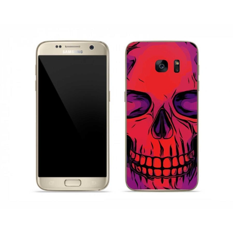 Zselés tok mmCase Samsung Galaxy S7 készülékhez - koponya