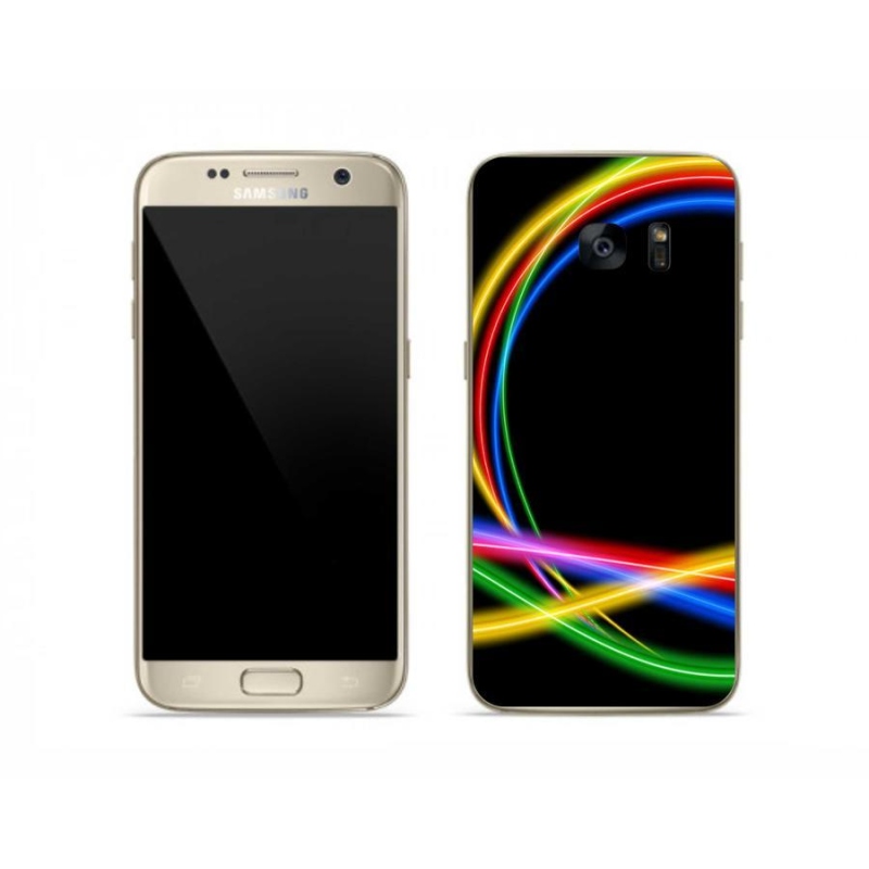 Zselés tok mmCase Samsung Galaxy S7 készülékhez - neon körök