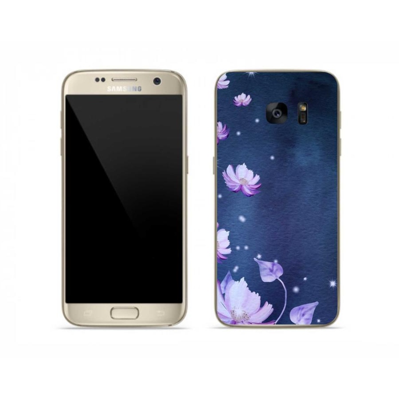 Gél tok mmCase Samsung Galaxy S7 készülékhez - hulló virágok