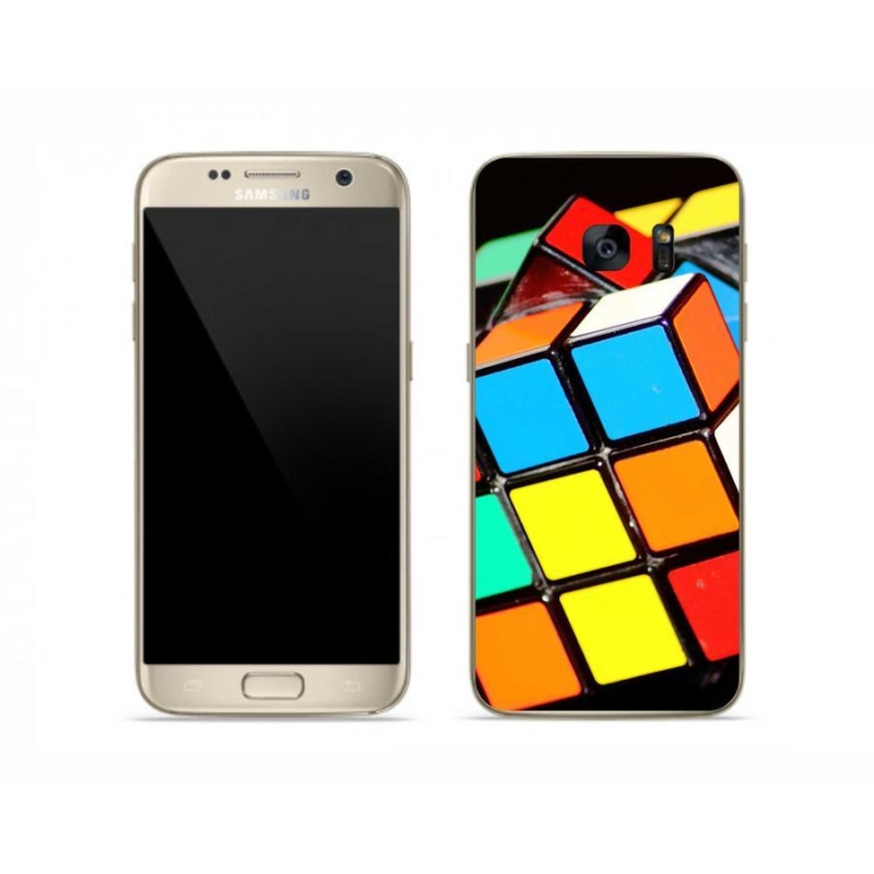 Gél tok mmCase Samsung Galaxy S7 készülékhez - Rubik-kocka
