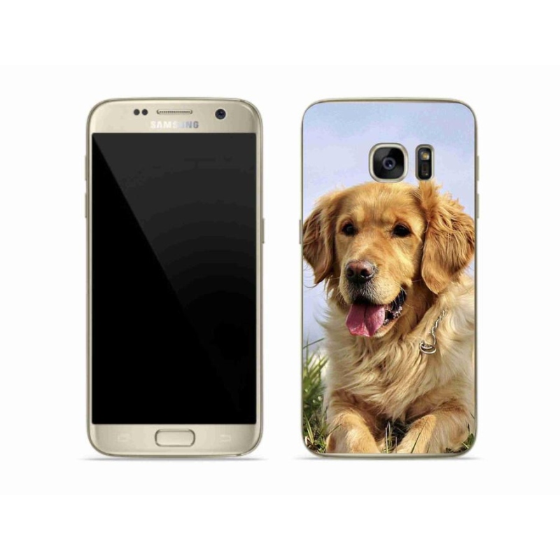 Gél tok mmCase Samsung Galaxy S7 készülékhez - arany retriever