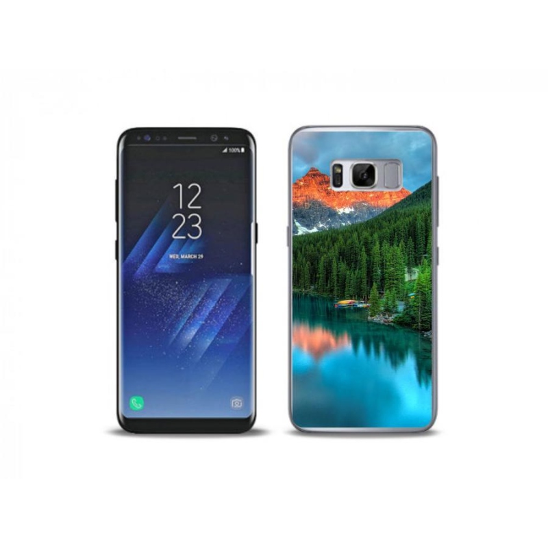 Gél tok mmCase Samsung Galaxy S8 Plus készülékhez - hegy és erdő