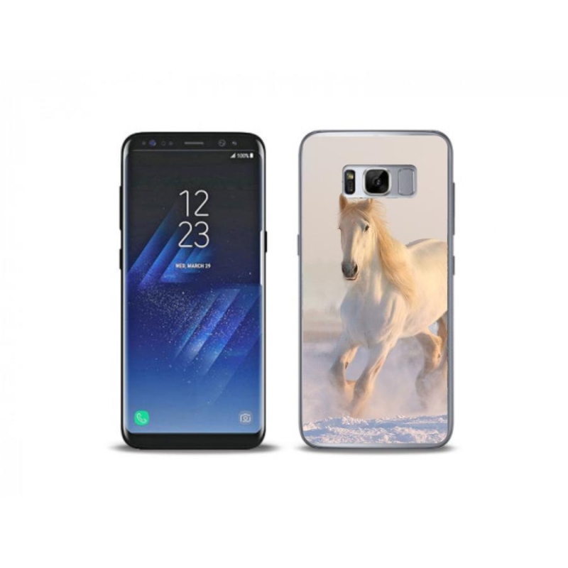Gél tok mmCase Samsung Galaxy S8 Plus készülékhez - ló a hóban
