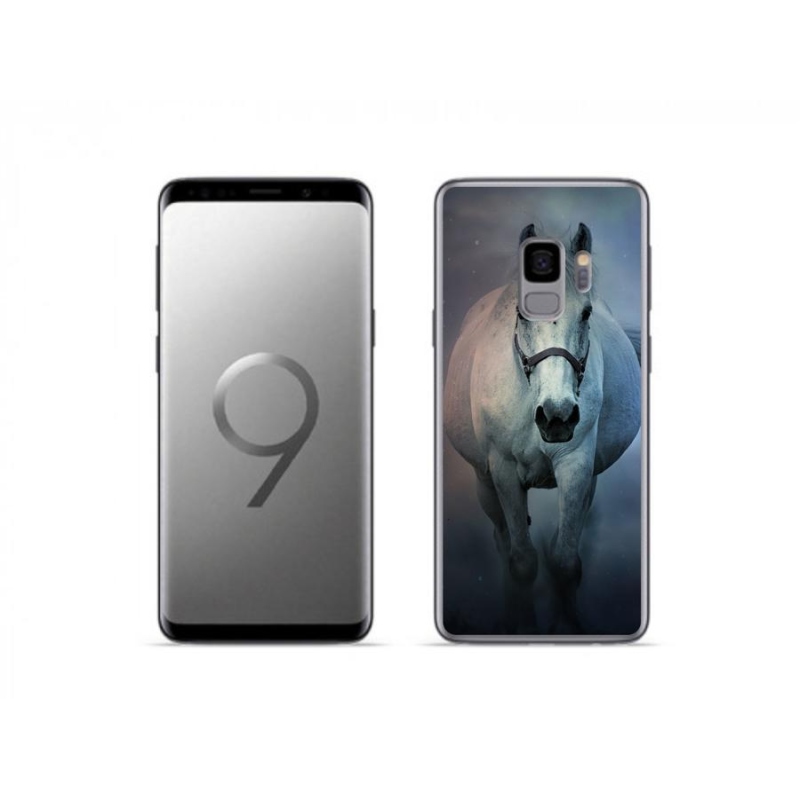 Gél tok mmCase Samsung Galaxy S9 - futó fehér ló - zselés tok mmCase Samsung Galaxy S9-hez
