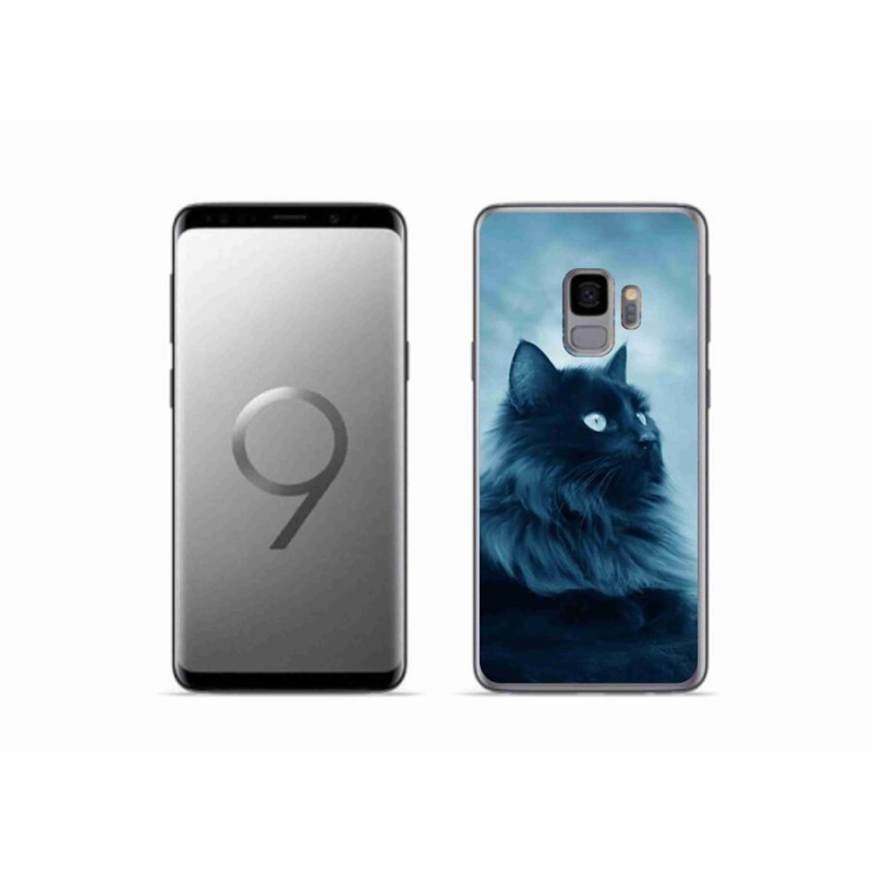 Gél tok mmCase Samsung Galaxy S9 készülékhez - fekete macska 1