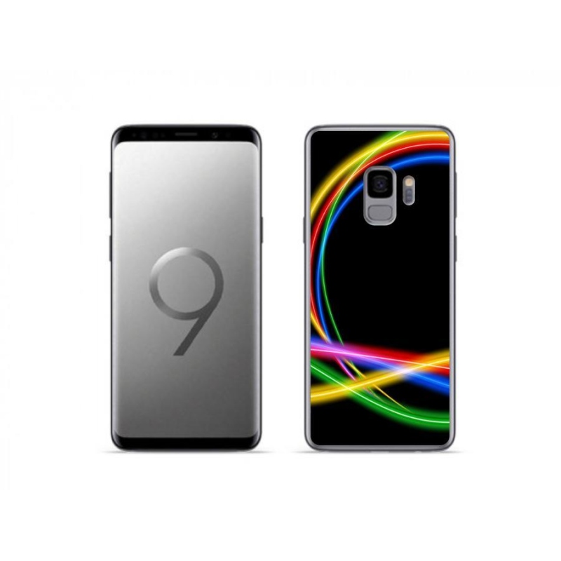 Gél tok mmCase Samsung Galaxy S9 készülékhez - neon körök