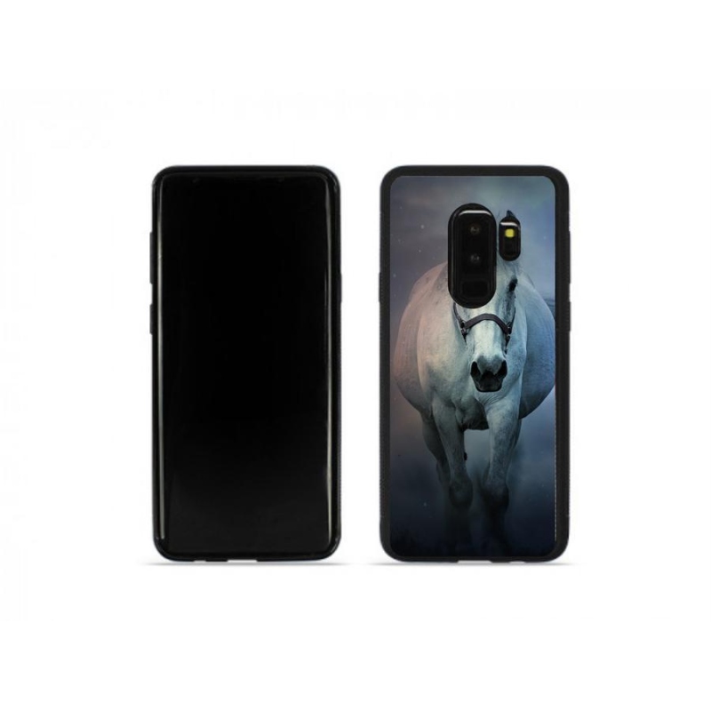 Gél tok mmCase Samsung Galaxy S9 Plus készülékhez - futó fehér ló