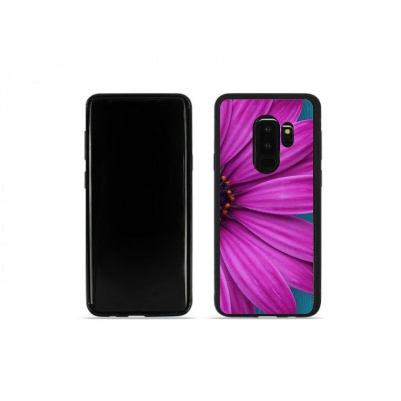 Gél tok mmCase Samsung Galaxy S9 Plus készülékhez - lila százszorszép