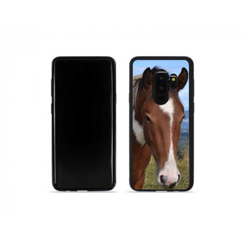 Gél tok mmCase Samsung Galaxy S9 Plus készülékhez - barna színű ló