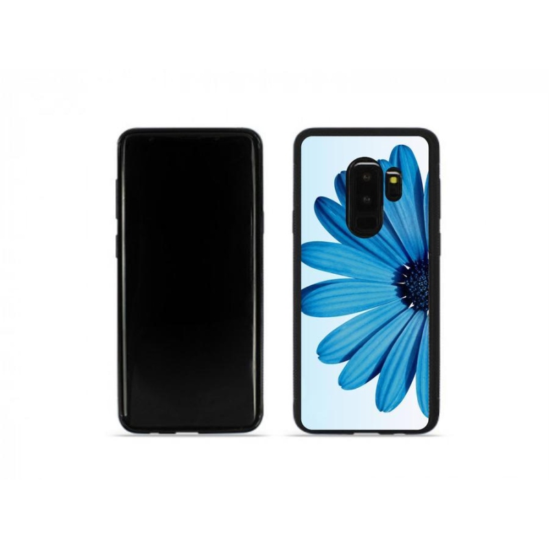 Gél tok mmCase Samsung Galaxy S9 Plus készülékhez - kék margaréta