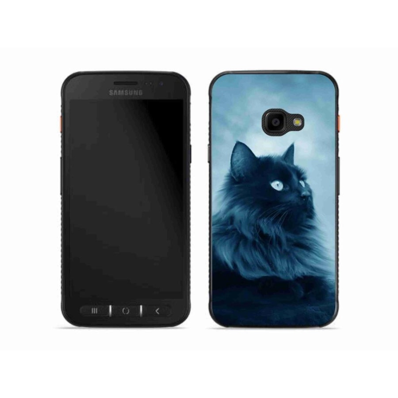 Gél tok mmCase a Samsung Galaxy Xcover 4S készülékhez - fekete macska 1