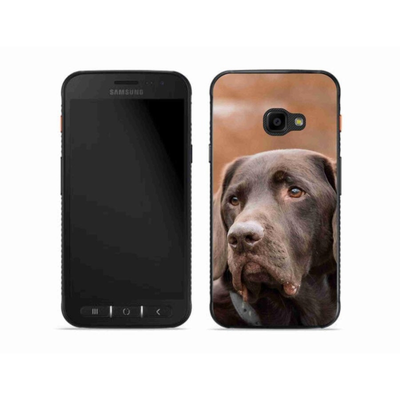 Gél tok mmCase a Samsung Galaxy Xcover 4S készülékhez - barna labrador