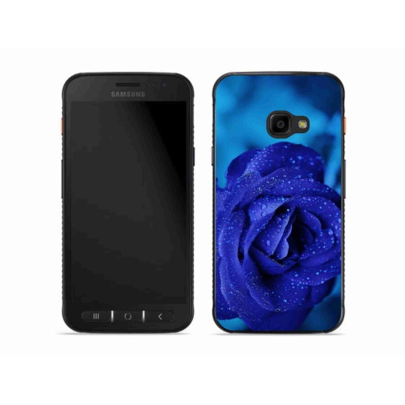 Gél tok mmCase Samsung Galaxy Xcover 4S készülékhez - kék rózsa