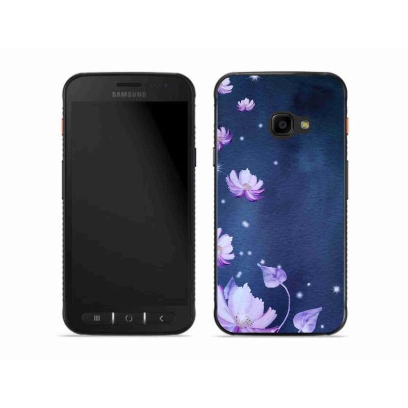 Gél tok mmCase a Samsung Galaxy Xcover 4S készülékhez - hulló virágok