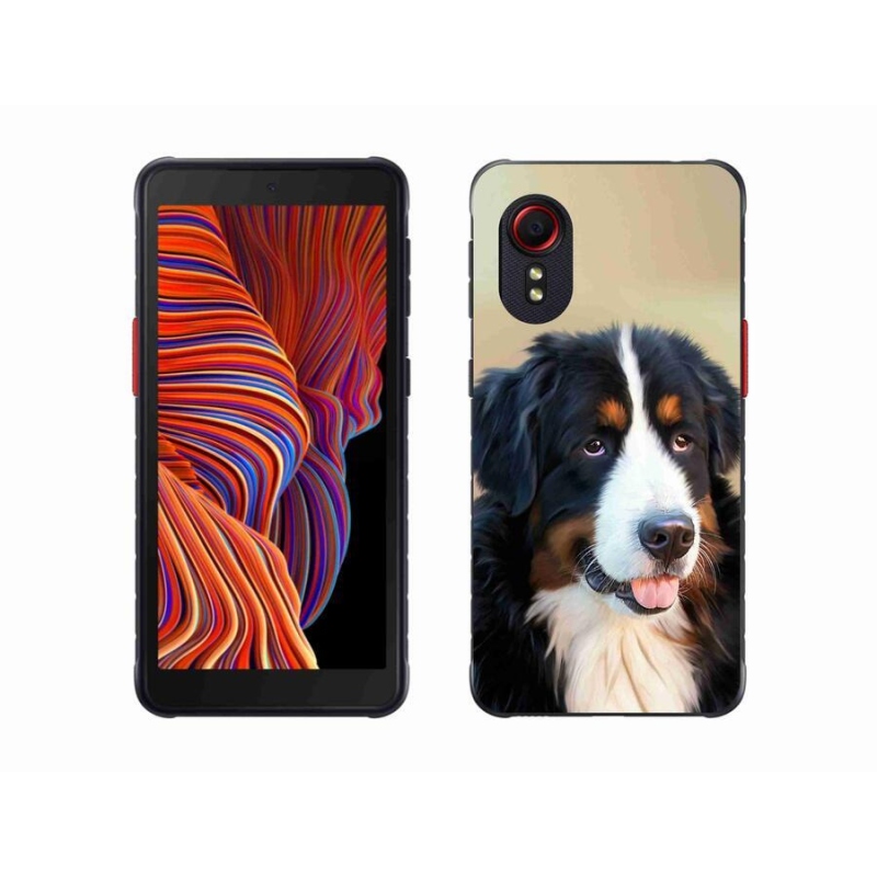 Gél tok mmCase mobiltelefonhoz Samsung Galaxy Xcover 5 - Berni hegyi kutya
