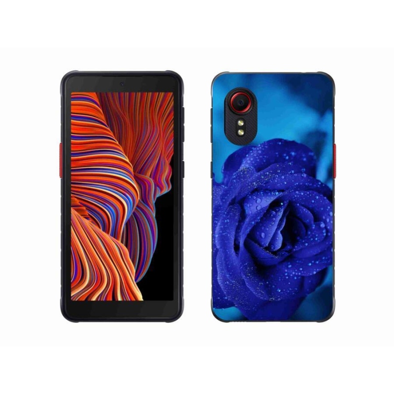 Gél tok mmCase Samsung Galaxy Xcover 5 készülékhez - kék rózsa