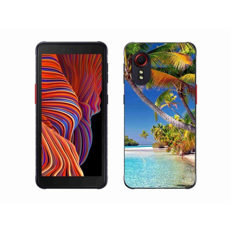 Gél tok mmCase mobiltelefonhoz Samsung Galaxy Xcover 5 - tengerparti strand