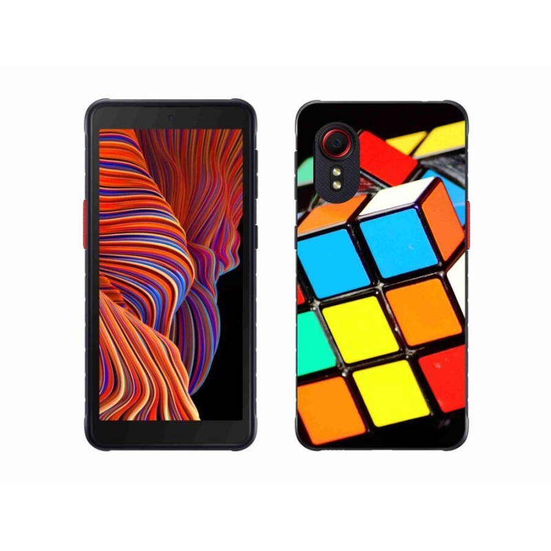Gél tok mmCase Samsung Galaxy Xcover 5 készülékhez - Rubik-kocka