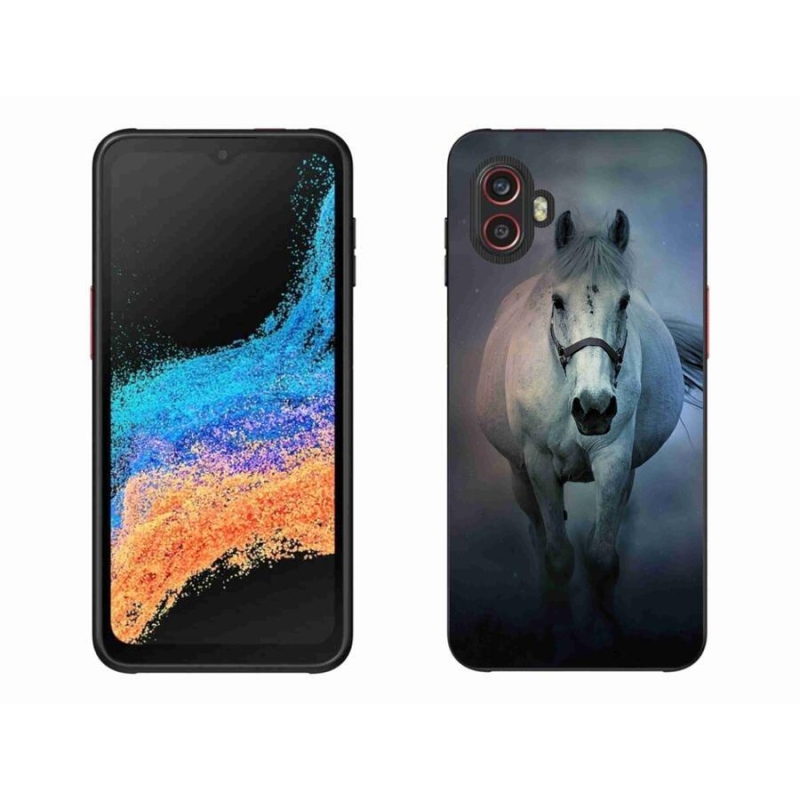 Gél tok mmCase a Samsung Galaxy Xcover 6 Pro készülékhez - futó fehér ló