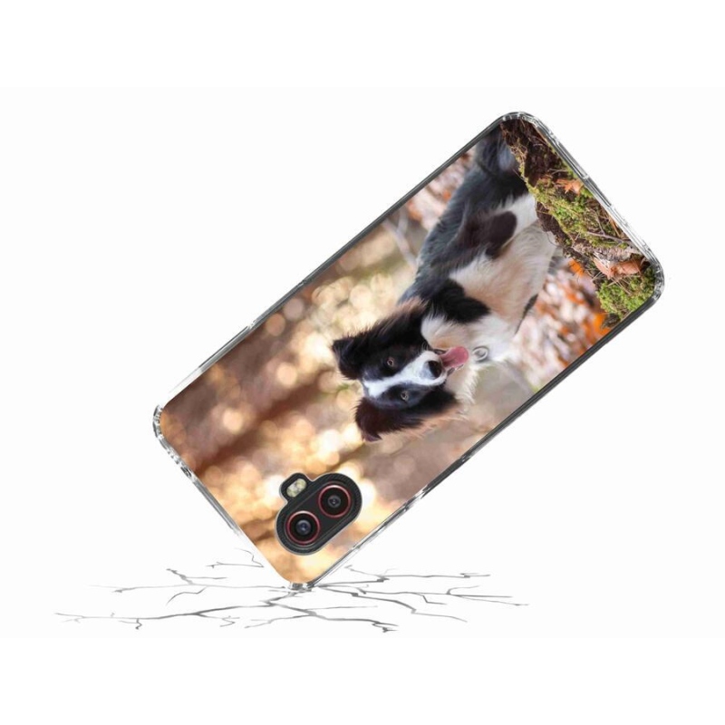 Gél tok mmCase mobiltelefonhoz Samsung Galaxy Xcover 6 Pro - border colie 1