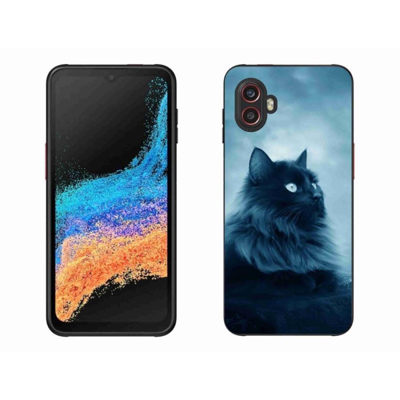 Gél tok mmCase a Samsung Galaxy Xcover 6 Pro készülékhez - fekete macska 1