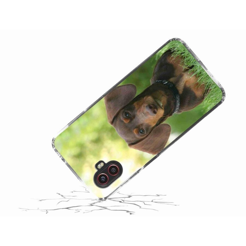 Gél tok mmCase a Samsung Galaxy Xcover 6 Pro készülékhez - barna tacskó